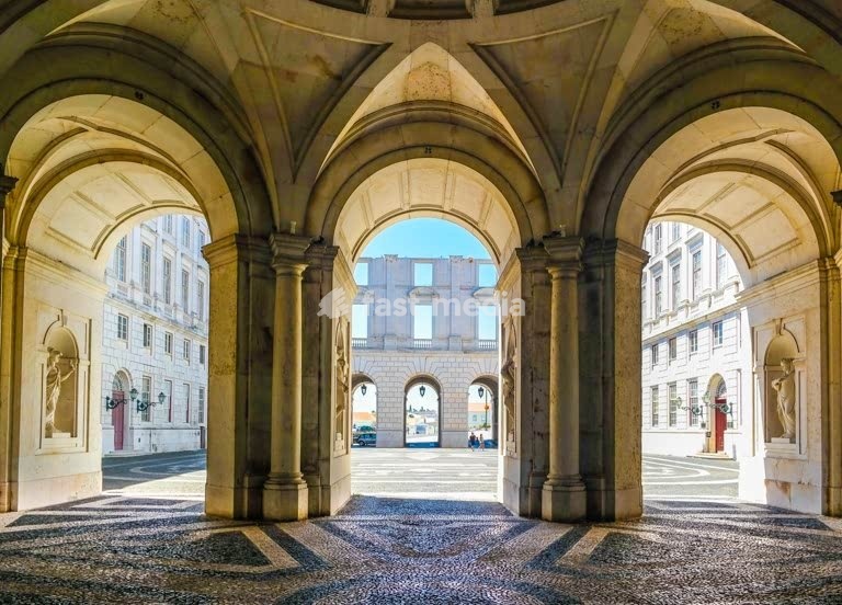 Lisbon. Ajuda Palace, courtyard