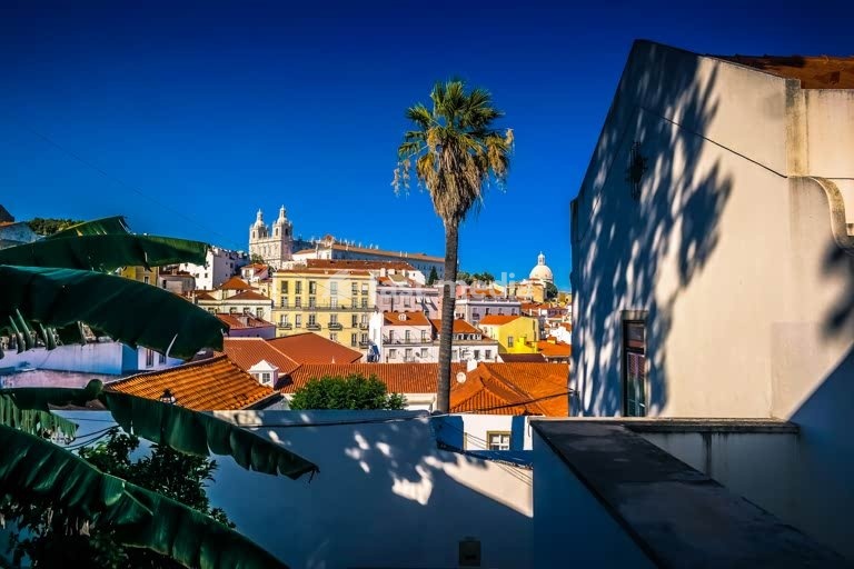 Lisbon. Alfama with view on church São Vicente