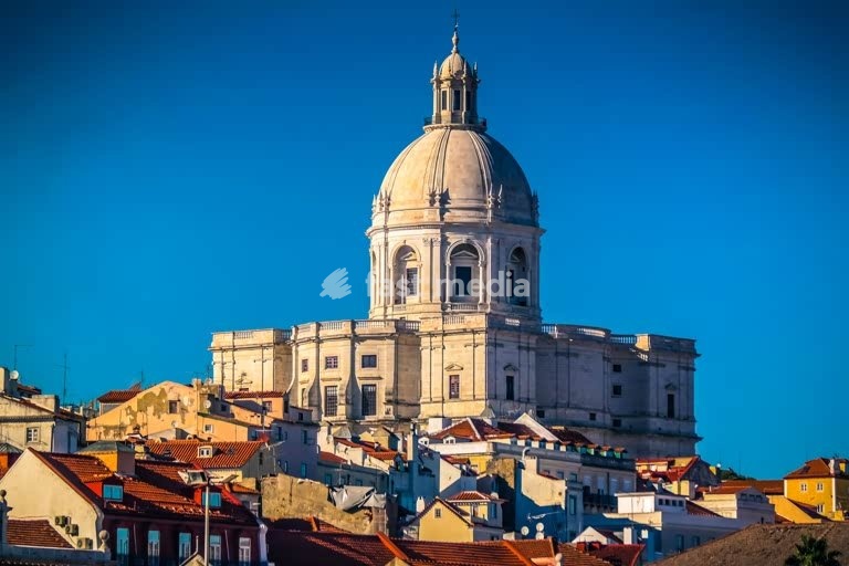 Lisbon. Igreja de Santa Engrácia, used as National Pantheon, in which important Portuguese personalities are buried