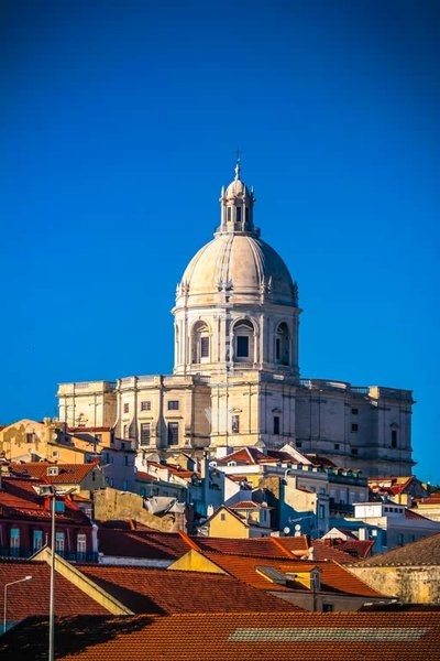 Lisbon. Igreja de Santa Engrácia, used as National Pantheon, in which important Portuguese personalities are buried.