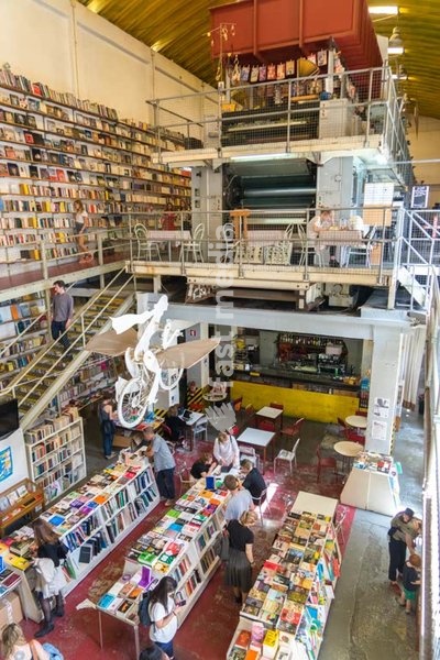 Lisbon, book shop Ler Devagar in LX Factory