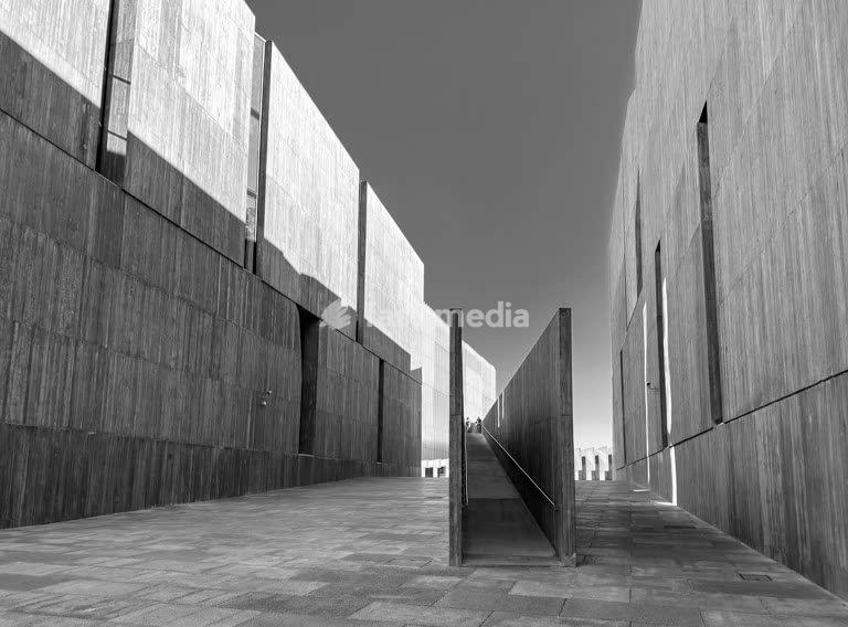 Lisbon, EDP Sede II, modern architecture. The new building of the Portuguese electricity company by Argentine architect Alejandro Aravena