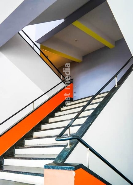 Bauhaus Dessau, iconic modernist architecture by Walter Gropius, glass curtain wall facade, Dessau, Saxony-Anhalt, Germany