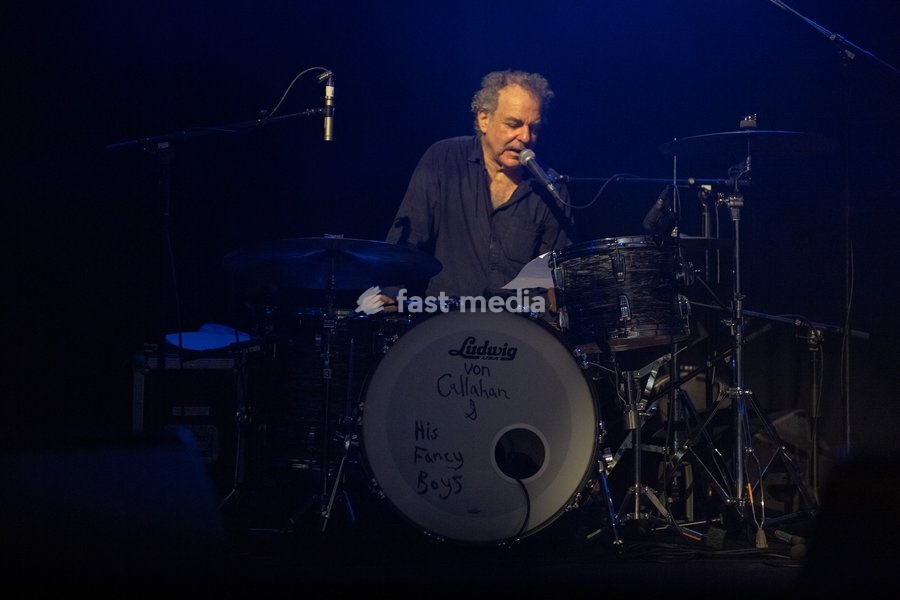 Drummer Jim White of Bill Callahan's touring band performs at The Roundhouse, London, England, UK on Monday 5 October 2026