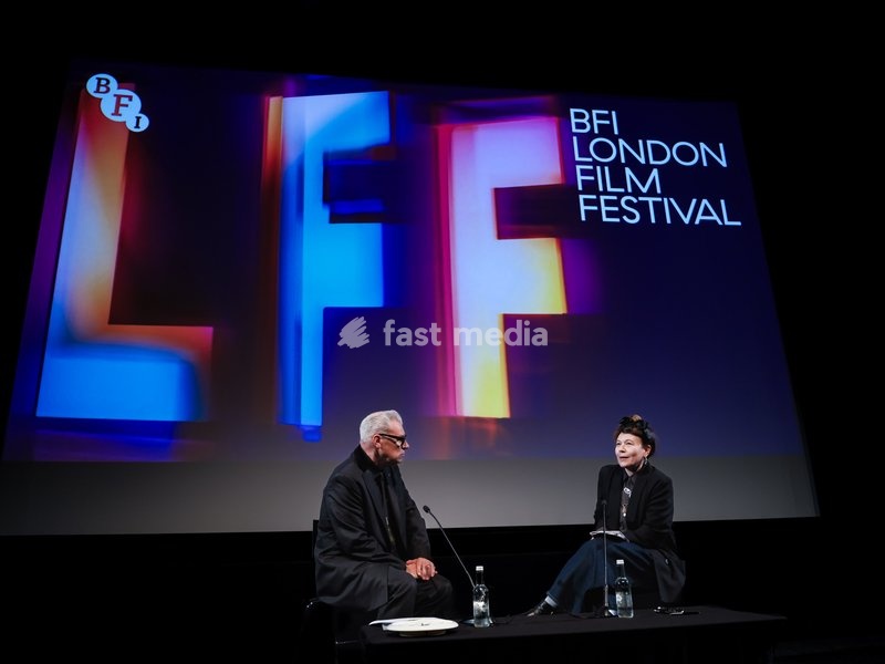 BFI Festivals Director Kristy Matheson onstage during Mark Kermode In 3D