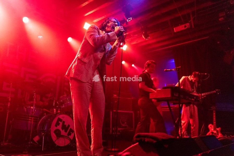 Lias Saoudi of Fat White Family, performs live, at The Fleece, Bristol, UK on 5 October 2026