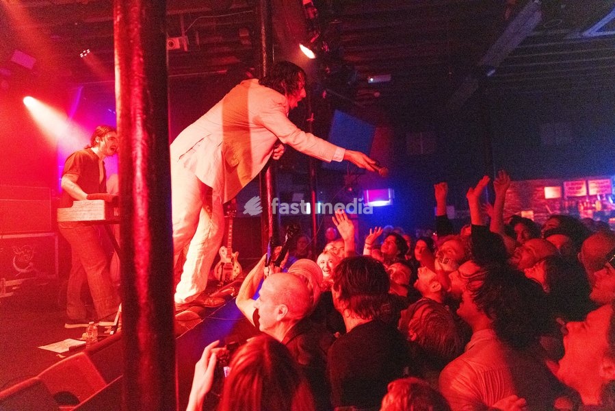 Lias Saoudi of Fat White Family, performs live, at The Fleece, Bristol, UK on 5 October 2026