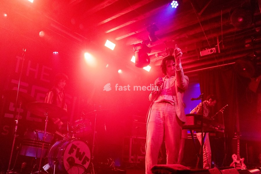 Lias Saoudi of Fat White Family, performs live, at The Fleece, Bristol, UK on 5 October 2026