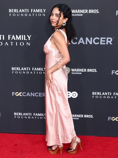 SANTA MONICA, LOS ANGELES, CALIFORNIA, USA - OCTOBER 03: Laetitia Hollard arrives at The Barbara Berlanti 'Heroes Gala' Benefitting F Cancer held at The Barker Hangar on October 3, 2026 in Santa Monica, Los Angeles, California, United States