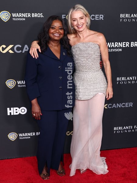 SANTA MONICA, LOS ANGELES, CALIFORNIA, USA - OCTOBER 03: Octavia Spencer and Katherine LaNasa arrive at The Barbara Berlanti 'Heroes Gala' Benefitting F Cancer held at The Barker Hangar on October 3, 2026 in Santa Monica, Los Angeles, California, United States