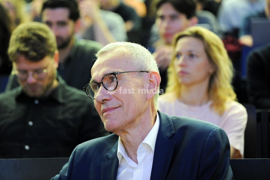 Vice-prime minister and minister and minister of Public Health and Social Affairs Frank Vandenbroucke pictured during the Introductory lecture for the Political Science Course by Professors Devos and Bouteca, Tuesday 6 October 2026, in UGent