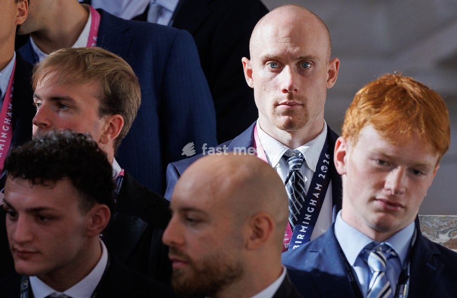 Belgian Antoine Snyders pictured during a royal meeting with the top Belgian athletes who have distinguished themselves over the past two years, at Laken Royal Castle, on Tuesday 6 October 2026. This concerns athletes who won a medal at a European or World Championship in an Olympic or Paralympic…