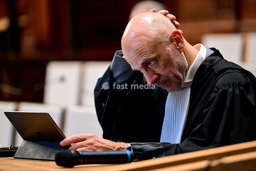 Lawyer John Maes representing the civil parties pictured during the jury selection session for the assize trial of S. Singh (66), who is accused of the manslaughter of Darshan Singh (42) of Weelde (Ravels), at the Antwerp Assize Court, on Tuesday 6 October 2026. The victim disappeared in June 2018.…