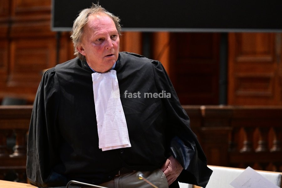 Lawyer Johan Platteau pictured during the jury selection session for the assize trial of S. Singh (66), who is accused of the manslaughter of Darshan Singh (42) of Weelde (Ravels), at the Antwerp Assize Court, on Tuesday 6 October 2026. The victim disappeared in June 2018. His body was found four…