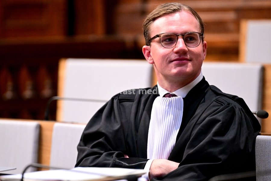 Lawyer Francis De Lamper pictured during the jury selection session for the assize trial of S. Singh (66), who is accused of the manslaughter of Darshan Singh (42) of Weelde (Ravels), at the Antwerp Assize Court, on Tuesday 6 October 2026. The victim disappeared in June 2018. His body was found…