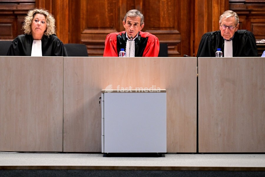 Chairman of the court Jo Daenen pictured during the jury selection session for the assize trial of S. Singh (66), who is accused of the manslaughter of Darshan Singh (42) of Weelde (Ravels), at the Antwerp Assize Court, on Tuesday 6 October 2026. The victim disappeared in June 2018. His body was…