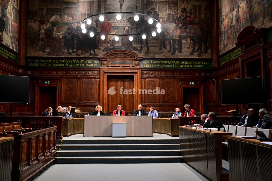 Chairman of the court Jo Daenen pictured during the jury selection session for the assize trial of S. Singh (66), who is accused of the manslaughter of Darshan Singh (42) of Weelde (Ravels), at the Antwerp Assize Court, on Tuesday 6 October 2026. The victim disappeared in June 2018. His body was…