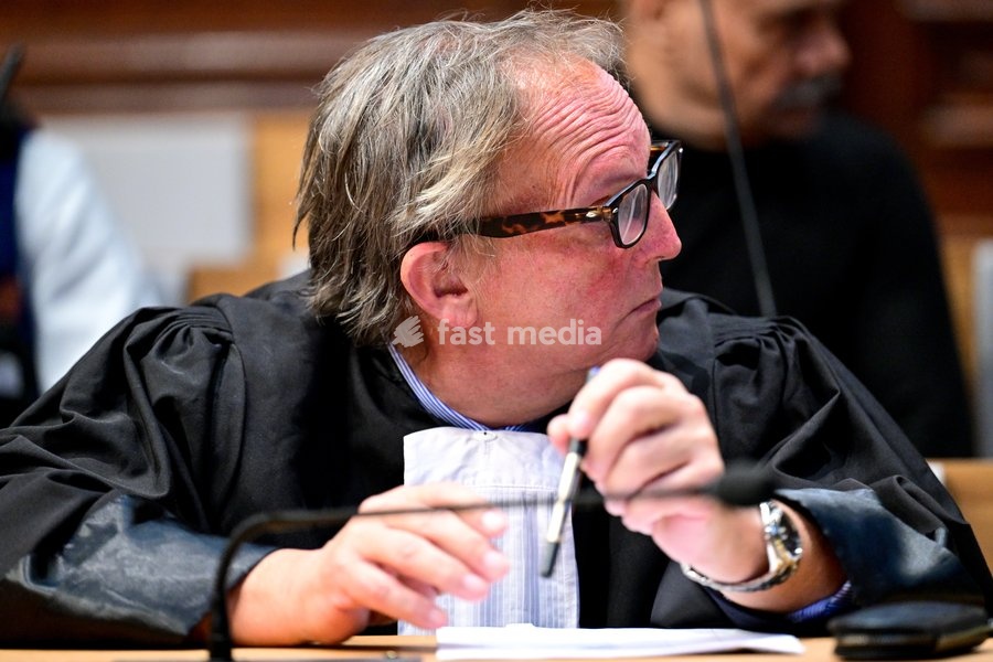 Lawyer Johan Platteau pictured during the jury selection session for the assize trial of S. Singh (66), who is accused of the manslaughter of Darshan Singh (42) of Weelde (Ravels), at the Antwerp Assize Court, on Tuesday 6 October 2026. The victim disappeared in June 2018. His body was found four…