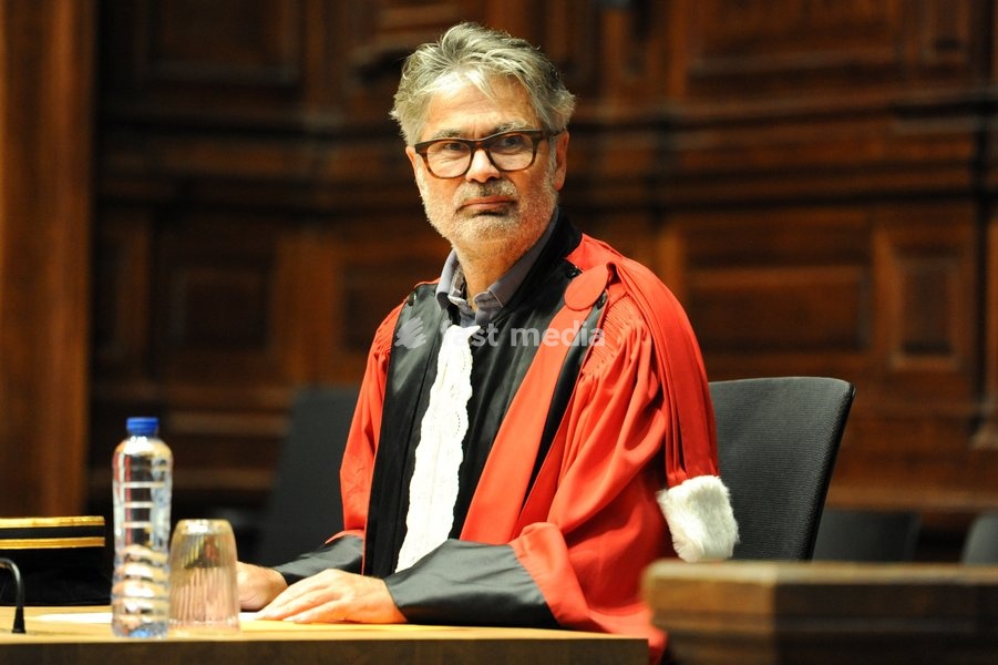 public prosecutor Bjorn Backx pictured during the jury selection session for the assize trial of S. Singh (66), who is accused of the manslaughter of Darshan Singh (42) of Weelde (Ravels), at the Antwerp Assize Court, on Tuesday 6 October 2026. The victim disappeared in June 2018. His body was…