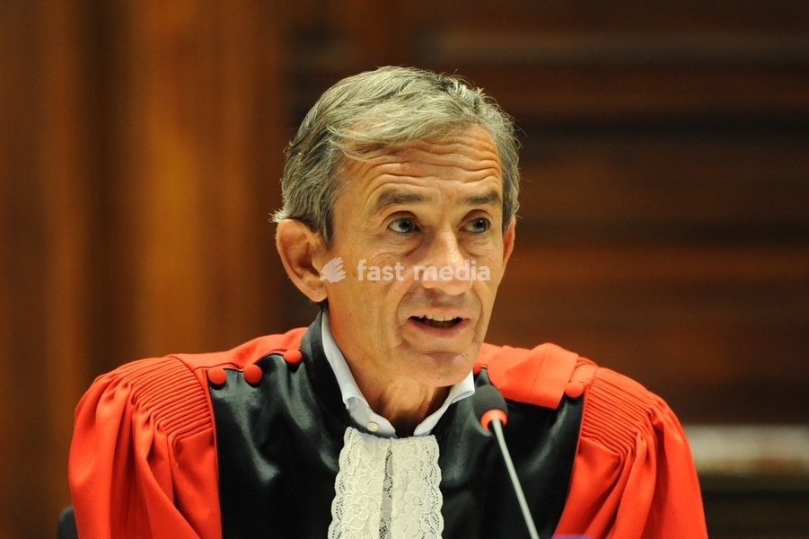 Chairman of the court Jo Daenen pictured during the jury selection session for the assize trial of S. Singh (66), who is accused of the manslaughter of Darshan Singh (42) of Weelde (Ravels), at the Antwerp Assize Court, on Tuesday 6 October 2026. The victim disappeared in June 2018. His body was…