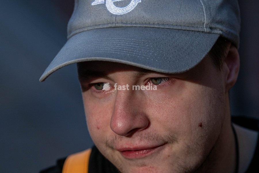 A youth who was hit with teargas is pictured as students gather outside several schools in Liège during a protest against education reforms and budget cuts, on Tuesday 6 October 2026. Yesterday police arrested 16 people after the protests turned violent. The protests in French-speaking Belgium have…