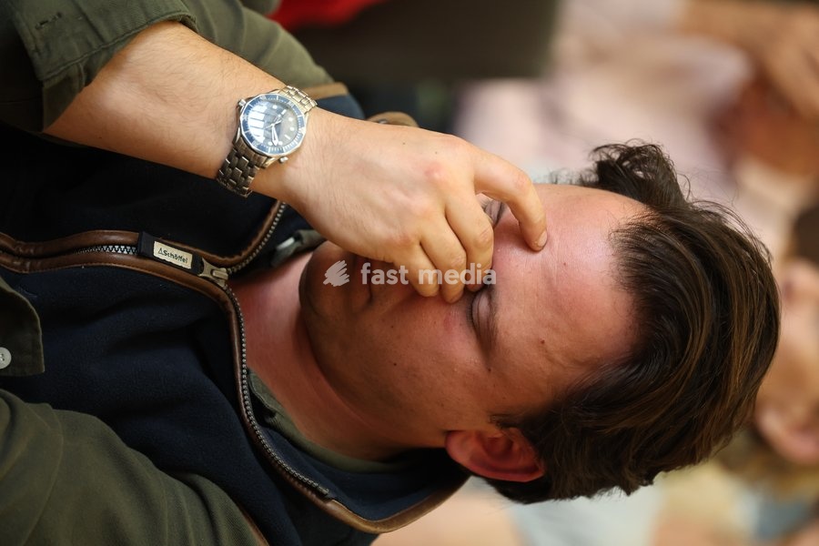 Son the accused pictured at the verdict session of the assize trial of Nicolas Ullens de Schooten at the Assize Court of the Brabant Wallon province in Nivelles, Tuesday 6 October 2026. Ullens is accused of killing his step-mother, 70 year old Baroness Myriam 'Mimi' Ullens de Schooten Whettnall in…