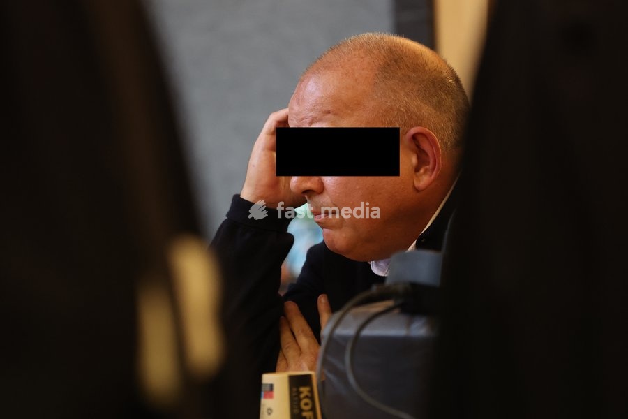 Nicolas Ullens de Schootens pictured at the verdict session of the assize trial of Nicolas Ullens de Schooten at the Assize Court of the Brabant Wallon province in Nivelles, Tuesday 6 October 2026. Ullens is accused of killing his step-mother, 70 year old Baroness Myriam 'Mimi' Ullens de Schooten…