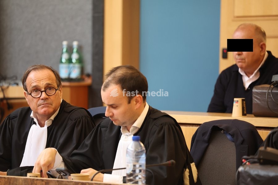 Nicolas Ullens de Schootens pictured at the verdict session of the assize trial of Nicolas Ullens de Schooten at the Assize Court of the Brabant Wallon province in Nivelles, Tuesday 6 October 2026. Ullens is accused of killing his step-mother, 70 year old Baroness Myriam 'Mimi' Ullens de Schooten…