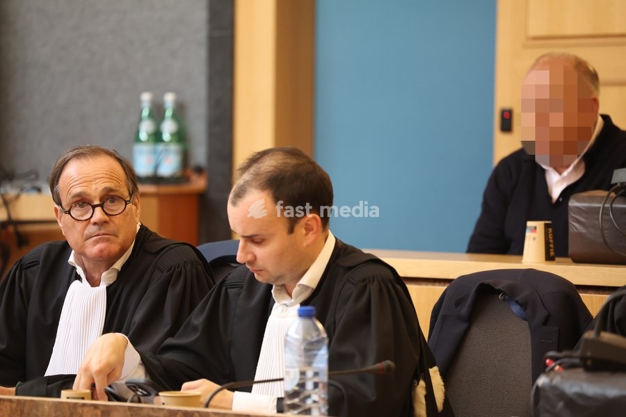 Nicolas Ullens de Schootens pictured at the verdict session of the assize trial of Nicolas Ullens de Schooten at the Assize Court of the Brabant Wallon province in Nivelles, Tuesday 6 October 2026. Ullens is accused of killing his step-mother, 70 year old Baroness Myriam 'Mimi' Ullens de Schooten…