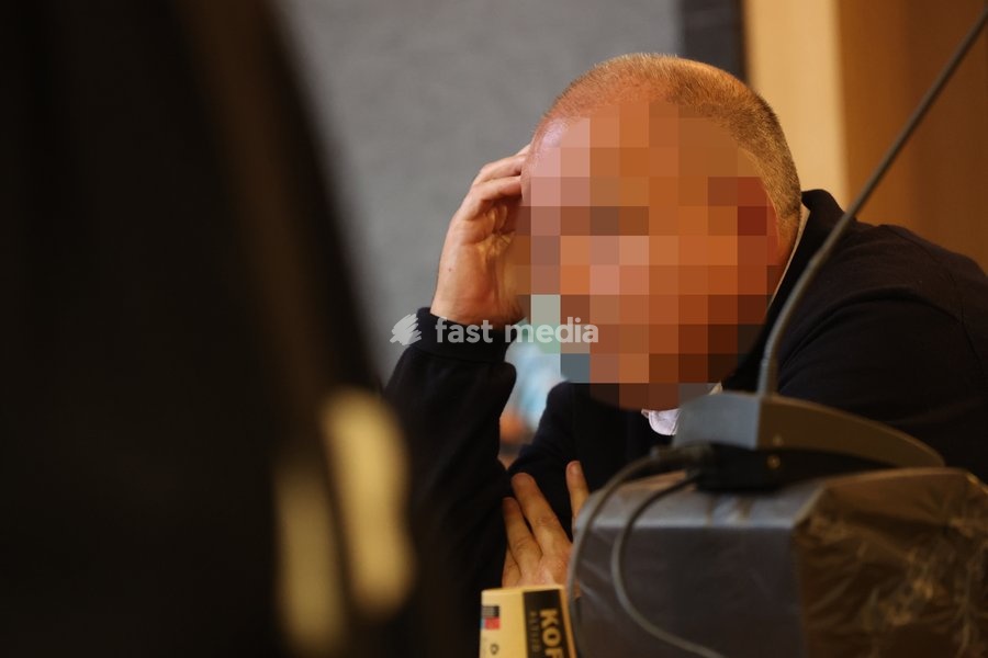 Nicolas Ullens de Schootens pictured at the verdict session of the assize trial of Nicolas Ullens de Schooten at the Assize Court of the Brabant Wallon province in Nivelles, Tuesday 6 October 2026. Ullens is accused of killing his step-mother, 70 year old Baroness Myriam 'Mimi' Ullens de Schooten…