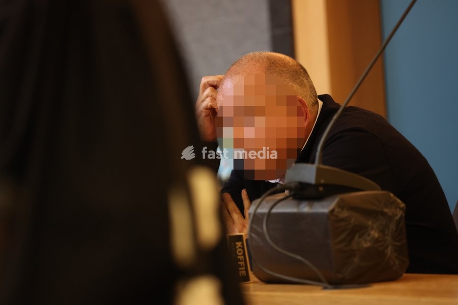 Nicolas Ullens de Schootens pictured at the verdict session of the assize trial of Nicolas Ullens de Schooten at the Assize Court of the Brabant Wallon province in Nivelles, Tuesday 6 October 2026. Ullens is accused of killing his step-mother, 70 year old Baroness Myriam 'Mimi' Ullens de Schooten…