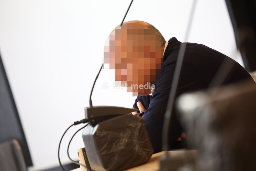 Nicolas Ullens de Schootens pictured at the verdict session of the assize trial of Nicolas Ullens de Schooten at the Assize Court of the Brabant Wallon province in Nivelles, Tuesday 6 October 2026. Ullens is accused of killing his step-mother, 70 year old Baroness Myriam 'Mimi' Ullens de Schooten…