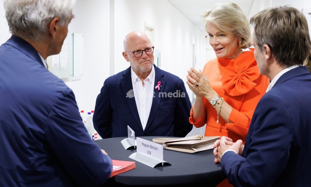 Queen Mathilde of Belgium pictured during the conference "AI in balance" organised by Federal Council for Sustainable Development, on Tuesday 6 October 2026 in Brussels. The conference program will feature presentations by various experts and multidisciplinary panel discussions on the societal,…