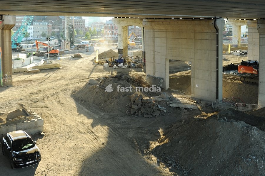 Oosterweel junction construction site, Monday 05 October 2026 in Antwerp. In 2026 the last missing links (the Oosterweel junction and the Canal Tunnels) will complete the Antwerp ring road on the north side of the city. That will create a crucial underground link between the city and the port. In…