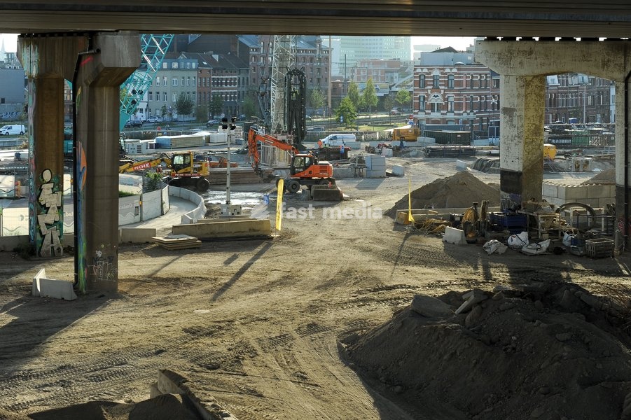Oosterweel junction construction site, Monday 05 October 2026 in Antwerp. In 2026 the last missing links (the Oosterweel junction and the Canal Tunnels) will complete the Antwerp ring road on the north side of the city. That will create a crucial underground link between the city and the port. In…