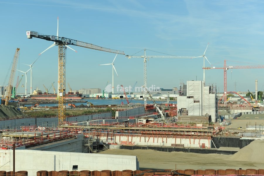Oosterweel junction construction site, Monday 05 October 2026 in Antwerp. In 2026 the last missing links (the Oosterweel junction and the Canal Tunnels) will complete the Antwerp ring road on the north side of the city. That will create a crucial underground link between the city and the port. In…