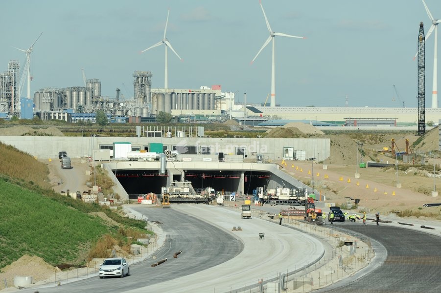 Oosterweel junction construction site, Monday 05 October 2026 in Antwerp. In 2026 the last missing links (the Oosterweel junction and the Canal Tunnels) will complete the Antwerp ring road on the north side of the city. That will create a crucial underground link between the city and the port. In…