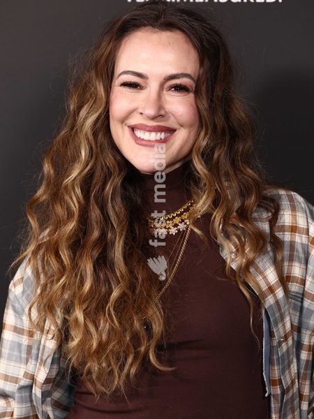 Alyssa Milano at the 26th Annual Screamfest Horror Film Festival - Opening Night - World Premiere Of Jeremy Weiss' 'The Night Driver' held at TCL Chinese 6 Theatres at Ovation Hollywood on October 6, 2026 in Hollywood, Los Angeles, California, United States