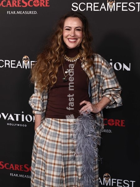 Alyssa Milano at the 26th Annual Screamfest Horror Film Festival - Opening Night - World Premiere Of Jeremy Weiss' 'The Night Driver' held at TCL Chinese 6 Theatres at Ovation Hollywood on October 6, 2026 in Hollywood, Los Angeles, California, United States