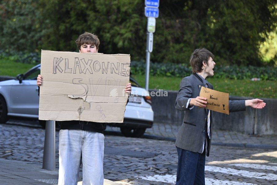 LIEGE STUDENT PROTEST EDUCATION REFORMS