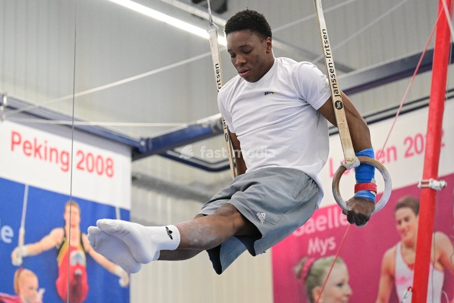 Belgian Kyano Schepers pictured during a training session of Belgium's artistic gymnastics team, Wednesday 7 October 2026, in Gent, ahead of the Worlds Championships in Rotterdam from 17 to 25 October 2026