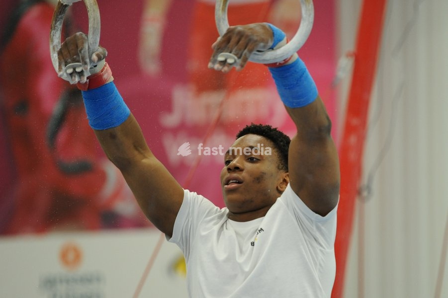 Belgian Kyano Schepers pictured during a training session of Belgium's artistic gymnastics team, Wednesday 7 October 2026, in Gent, ahead of the Worlds Championships in Rotterdam from 17 to 25 October 2026