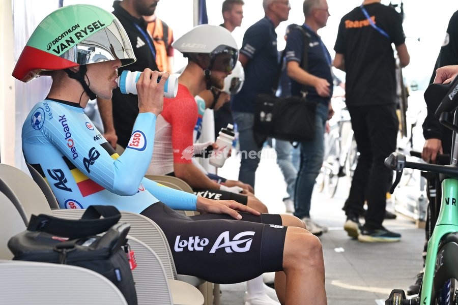 Belgium's Sander De Pestel pictured ahead of the Men Elite Individual Time Trial race (22km) at the cycling UEC Road European Championships, in Ljubljana, Slovenia, on Wednesday 7 October 2026. The UEC Road European Championships are taking place from 02 to 07 October in Ljubljana, Slovenia