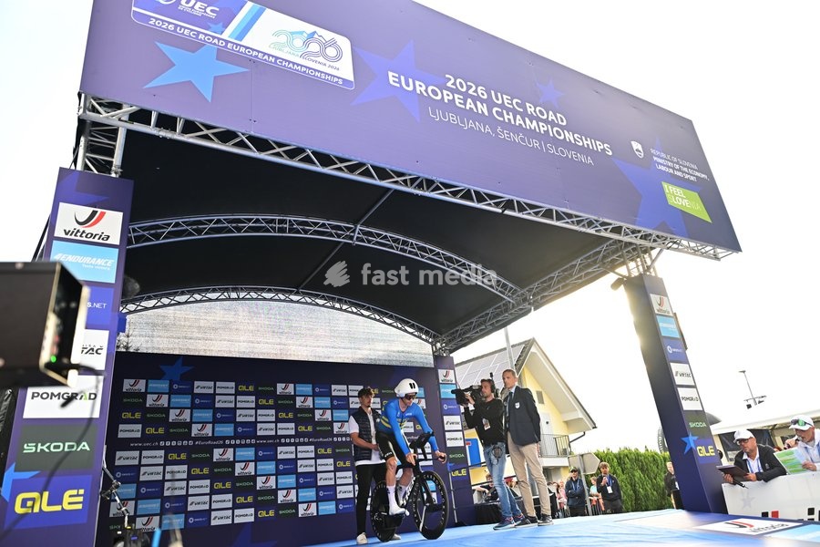 Sweden's Jakob Soderqvist pictured at the start of the Men Elite Individual Time Trial race (22km) at the cycling UEC Road European Championships, in Ljubljana, Slovenia, on Wednesday 7 October 2026. The UEC Road European Championships are taking place from 02 to 07 October in Ljubljana, Slovenia