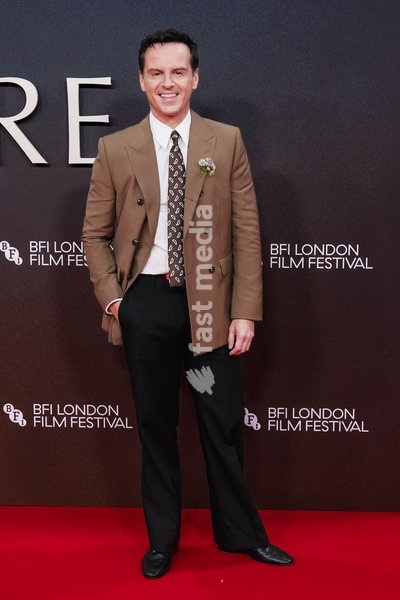 Andrew Scott attends the red carpet for the Opening Night Gala Elsinore during the London Film Festival 2026 on Wednesday 7 October 2026 at Royal Festival Hall, London