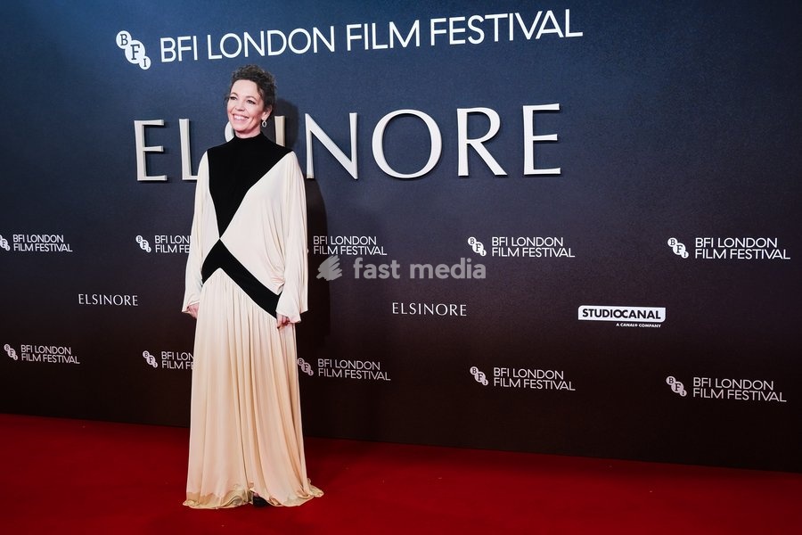 Olivia Colman attends the red carpet for the Opening Night Gala Elsinore during the London Film Festival 2026 on Wednesday 7 October 2026 at Royal Festival Hall, London