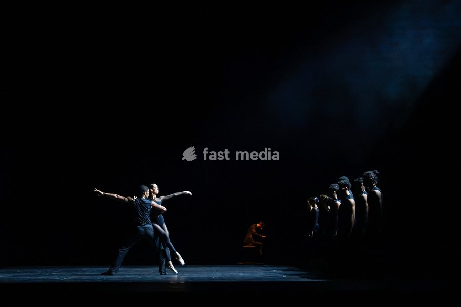 Dancers from Acosta Danza perform during Cuban Baroque at Sadler's Wells Theatre, London, UK, on 7 October 2026. The double bill, under the artistic direction of Carlos Acosta, blends Baroque artistry with Cuban dance across two works: Pearls, a world premiere choreographed by Andonis Foniadakis,…