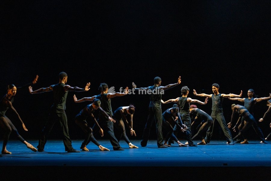 Dancers from Acosta Danza perform during Cuban Baroque at Sadler's Wells Theatre, London, UK, on 7 October 2026. The double bill, under the artistic direction of Carlos Acosta, blends Baroque artistry with Cuban dance across two works: Pearls, a world premiere choreographed by Andonis Foniadakis,…