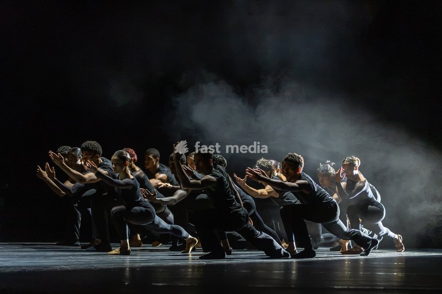 Dancers from Acosta Danza perform during Cuban Baroque at Sadler's Wells Theatre, London, UK, on 7 October 2026. The double bill, under the artistic direction of Carlos Acosta, blends Baroque artistry with Cuban dance across two works: Pearls, a world premiere choreographed by Andonis Foniadakis,…