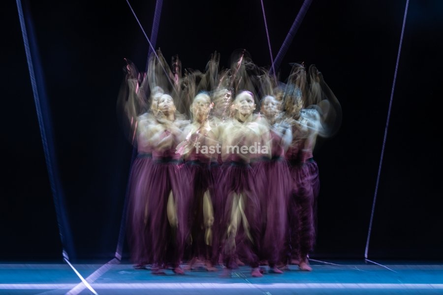 Dancers from Acosta Danza perform during Cuban Baroque at Sadler's Wells Theatre, London, UK, on 7 October 2026. The double bill, under the artistic direction of Carlos Acosta, blends Baroque artistry with Cuban dance across two works: Pearls, a world premiere choreographed by Andonis Foniadakis,…